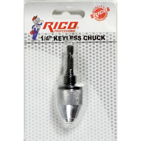 Rico RT4406 Bits Saplı Büyük Mandren Adaptörü 6 mm 1/4" - 2