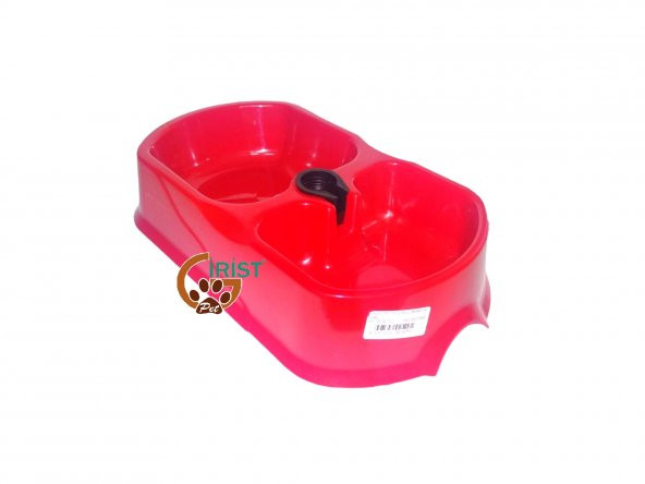 Kedi ve Köpek Için  Suluklu Mama Kabı  31 cm Kırmızı - 2