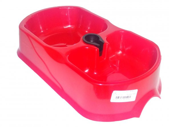 Kedi ve Köpek Için  Suluklu Mama Kabı  31 cm Kırmızı - 4