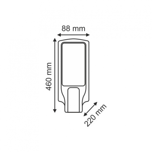 HELİOS HS-3835 120W SMD SOKAK ARMATÜRÜ BEYAZ  (52-0120) - 2