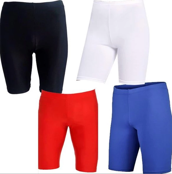 DragonDo Likralı Kısa Sporcu Taytı - Şort Altı Tayt - 5