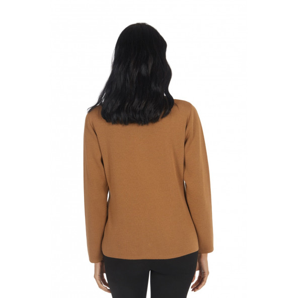 Solo Şanel Tarzı Çelikli Triko Kadın Hırka A20A074-3 - 2