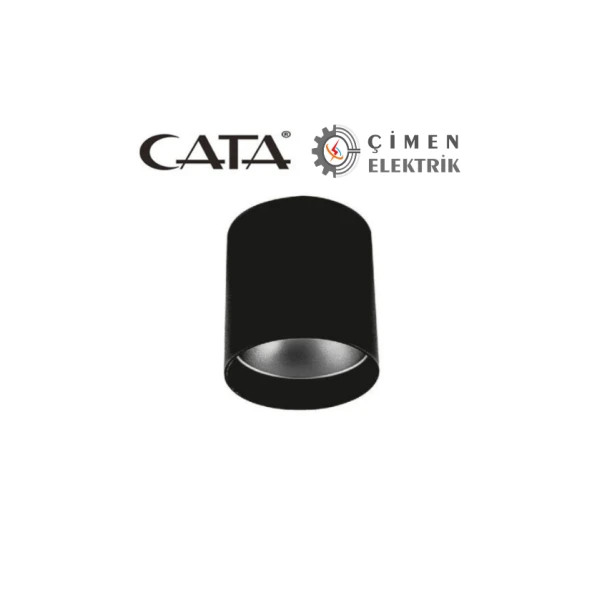 CATA CT 5421 Siyah Platin Dekoratif Spot Kasa GU-10 Duy