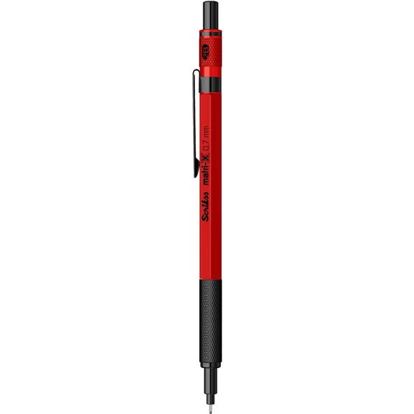 Scrikss Matri-X Versatil 0.7 mm Kırmızı Şeffaf Ambalaj