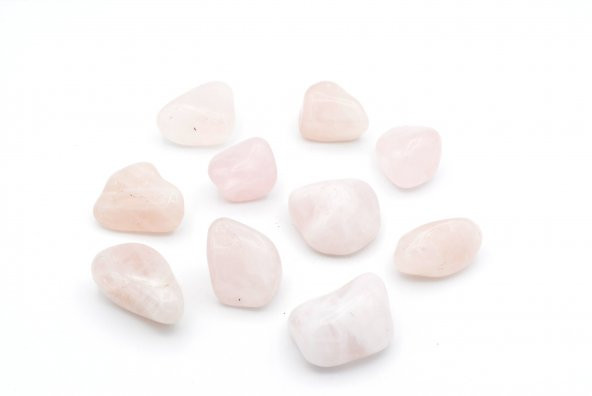 HAKİKİ TAMBURLU DOĞAL PEMBE KUVARS KAYA PARÇASI 002 - 1