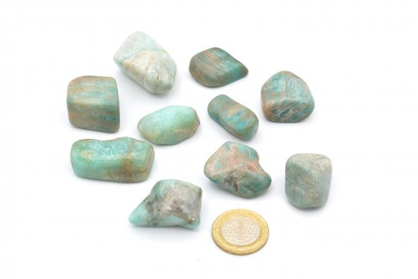 HAKİKİ TAMBURLU DOĞAL AMAZONİT KAYA PARÇASI 1.KALİTE 003 - 2