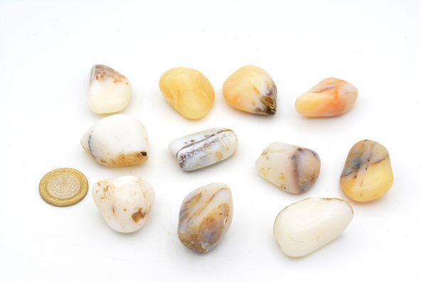 HAKİKİ TAMBURLU DOĞAL SÜT OPAL TAŞI KAYA PARÇASI 1.KALİTE - 2