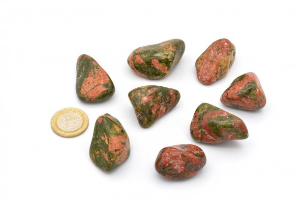 HAKİKİ TAMBURLU DOĞAL UNAKİT TAŞI KAYA PARÇASI 1.KALİTE - 2