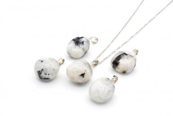 HAKİKİ DOĞAL AY TAŞI KOLYE UCU 1.KALİTE 006 ürün görseli 1