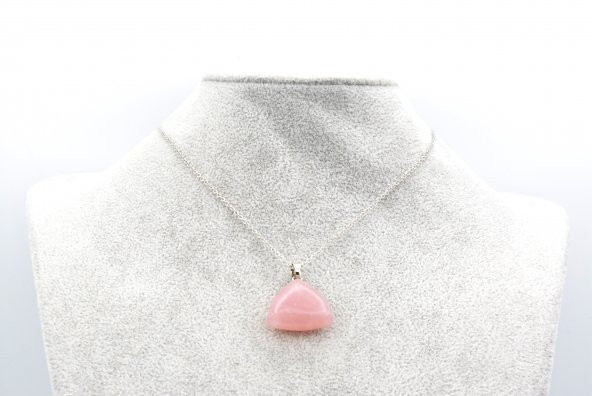 HAKİKİ DOĞAL PEMBE KUVARS KOLYE UCU 1.KALİTE 012 - Resim 2