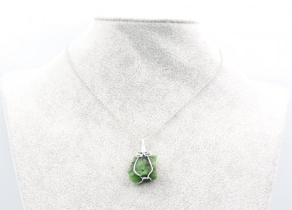 HAKİKİ DOĞAL ANYOLİT KOLYE UCU (RUBY ZOİSİT) DOĞAL TAŞ 005 - 2