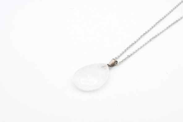 HAKİKİ DOĞAL KRİSTAL KUVARS KOLYE UCU 1.KALİTE 004 ürün görseli 1