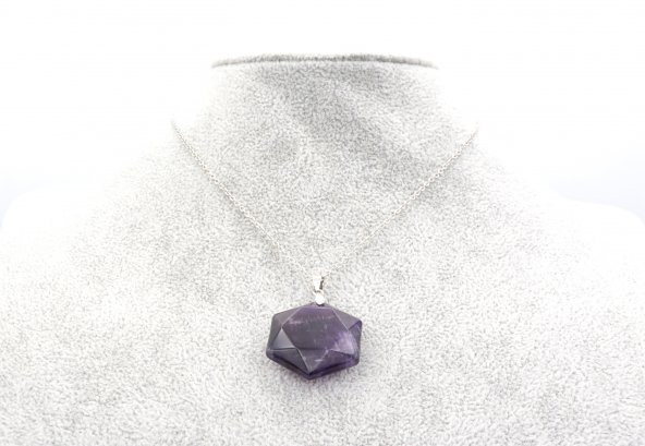 DOĞAL AMETİST KOLYE UCU 1.KALİTE 005 - Resim 2