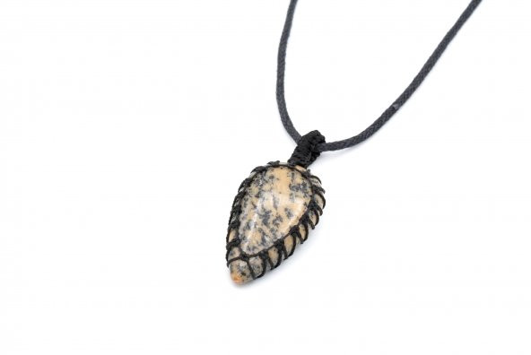 HAKİKİ ÖRGÜLÜ DOĞAL JASPER KOLYE UCU 1.KALİTE 002