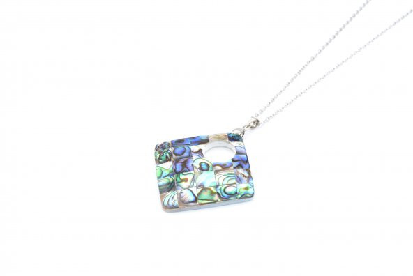 HAKİKİ RENGARENK ABALON SEDEF KOLYE UCU 1.KALİTE 006 ürün görseli 1