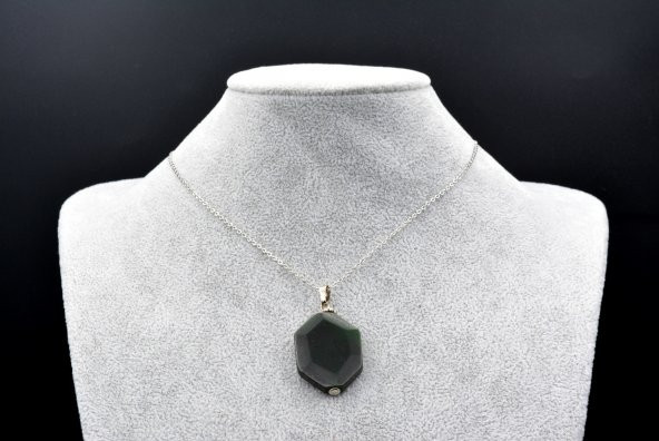 DOĞAL KANADA YEŞİMİ KOLYE UCU 1.KALİTE 001 - Resim 2