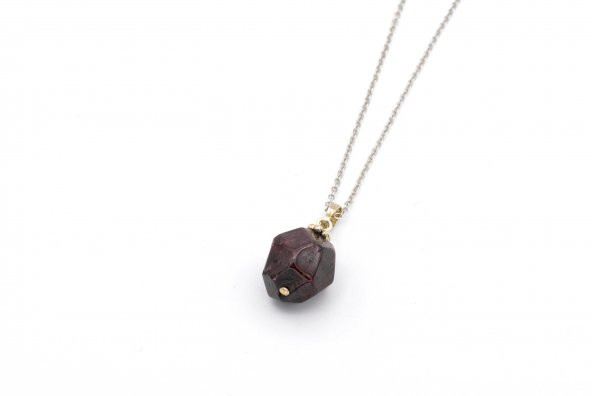 DOĞAL LAL (GRANAT) KOLYE UCU 1.KALİTE 001 - 1