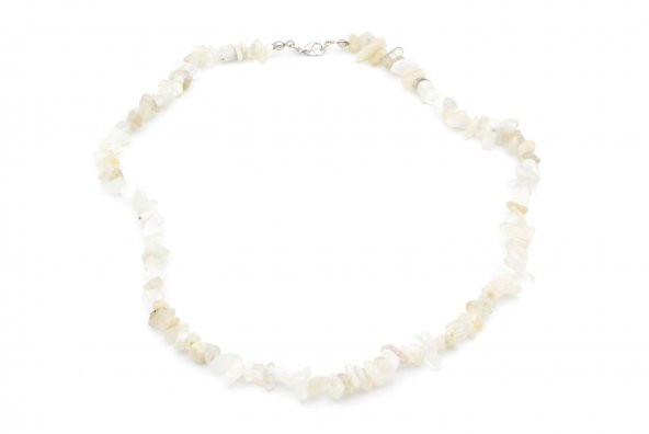 DOĞAL KIRIK TAŞ AY TAŞI KOLYE 1.KALİTE DOĞAL TAŞ - 2