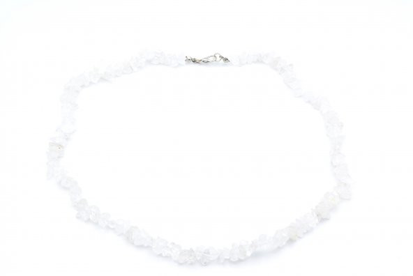 DOĞAL KIRIK TAŞ KRİSTAL KUVARS KOLYE 1.KALİTE DOĞAL TAŞ - 2