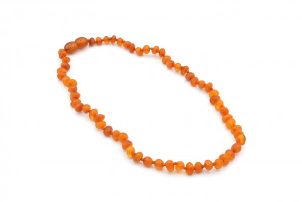 HAKİKİ SERTİFİKALI KEHRİBAR BEBEK DİŞ KOLYESİ 4 GR. 002