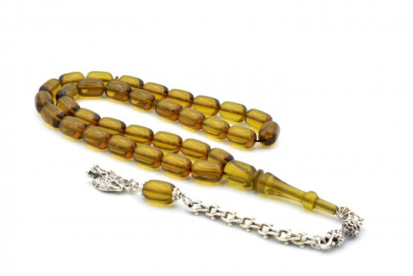 ARNAVUT KAMÇILI KAPSÜL KESİM ZEYTİNYAĞI RENGİ SIKMA KEHRİBAR TESBİH 004