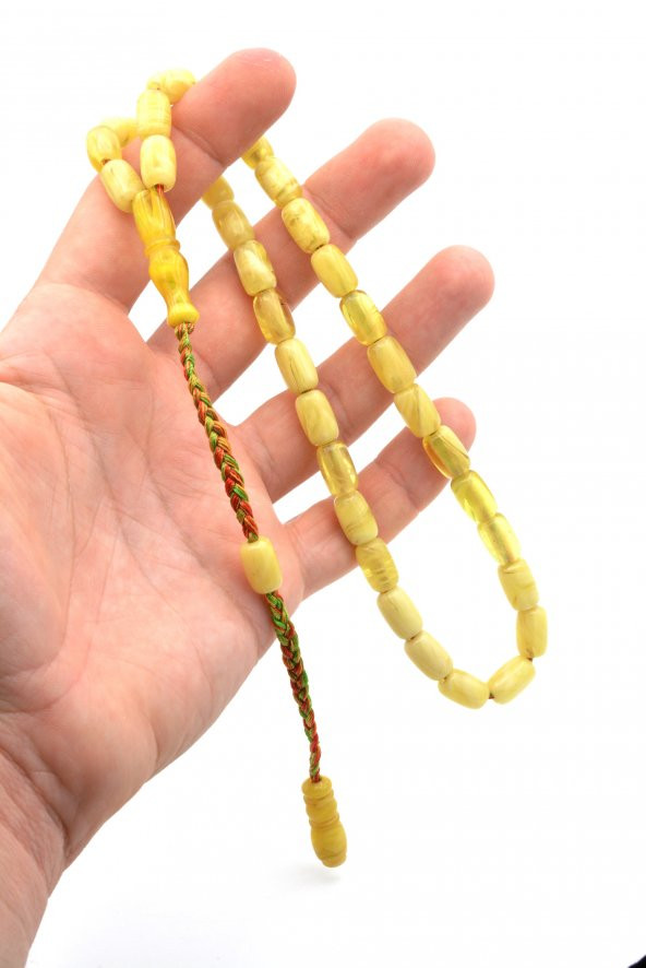 MAKROME SİSTEMLİ KAPSÜL KESİM ÇUBUK MALZEME SIKMA KEHRİBAR TESBİH 135 - Resim 4