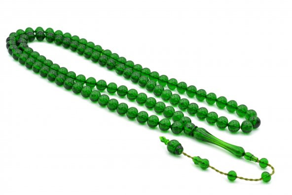USTA İŞİ SIĞIRCIK KESİM 99 LUK YEŞİL UÇAK CAMI TESBİH - 3