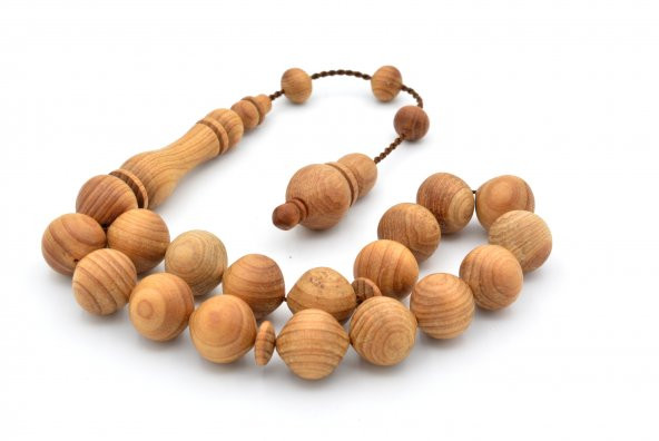 USTA İŞİ SİSTEMLİ KÜRE KESİM KOKULU ARDIÇ AĞACI EFE MASKOT TESBİH - Resim 3