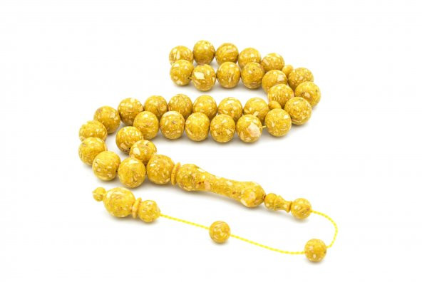 USTA İŞİ SİSTEMLİ KÜRE KESİM ZENCEFİL TESBİH İRİ BOY