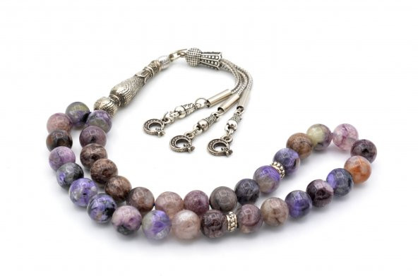 HAKİKİ A KALİTE DOĞAL ÇEROİT TAŞI TESBİH 1.KALİTE - Resim 2