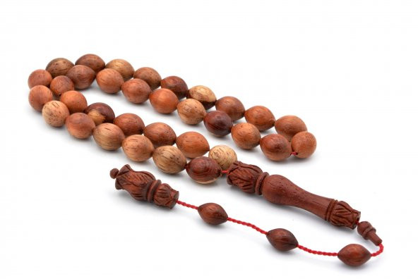 USTA İŞİ SİSTEMLİ BEYZİ KESİM KEÇİBOYNUZU AĞACI TESBİH İRİ BOY - 2