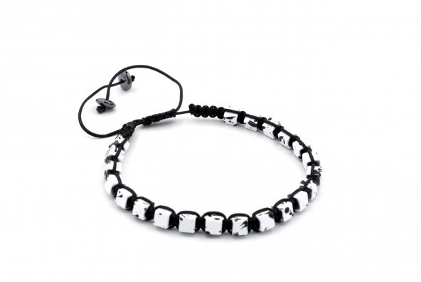 ASANSÖR MODEL KÜP KESİM DOĞAL JASPER TAŞI BİLEKLİK ürün görseli 1