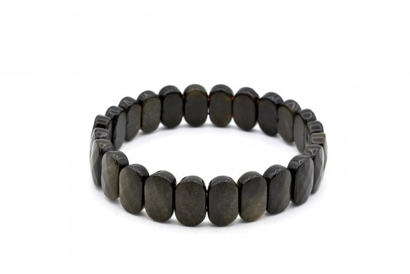 HAKİKİ DOĞAL RAİNBOW OBSİDYEN BİLEKLİK 1.KALİTE 004 ürün görseli 1