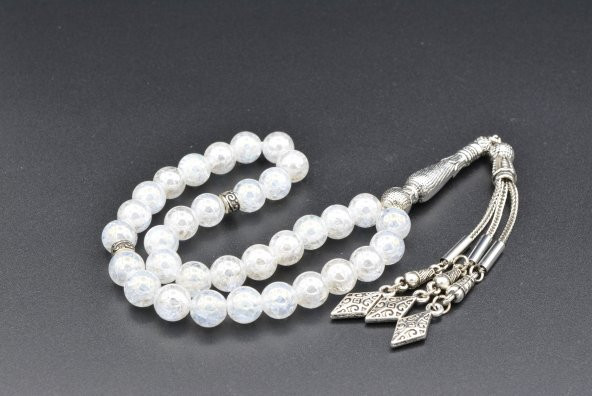 HAKİKİ DOĞAL AURA KUVARS TESBİH 1.KALİTE DOĞAL TAŞ - 2