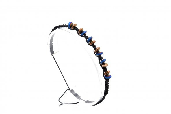 HAKİKİ MAKROME MODEL DOĞAL HEMATİT TAŞI BİLEKLİK 1. KALİTE 006 - 2