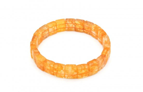 HAKİKİ DOĞAL SİTRİN BİLEKLİK 1.KALİTE DOĞAL TAŞ 008 - Resim 2