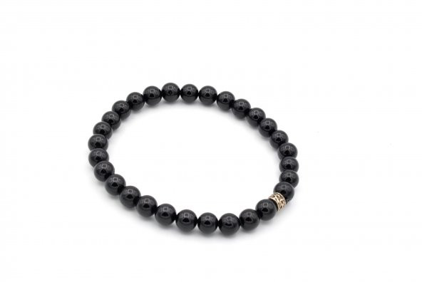 HAKİKİ DOĞAL SİYAH TURMALİN BİLEKLİK 1.KALİTE 003 ürün görseli 1