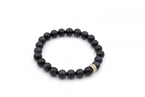 DOĞAL OBSİDYEN TAŞI BİLEKLİK 1.KALİTE 002 ürün görseli 1