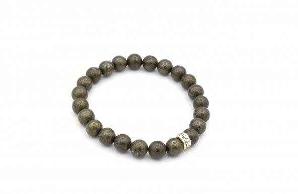 HAKİKİ DOĞAL PİRİT TAŞI BİLEKLİK 1.KALİTE ürün görseli 1