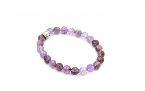 DOĞAL FANTOM KUVARS TAŞI BİLEKLİK 1.KALİTE DOĞAL TAŞ - 2