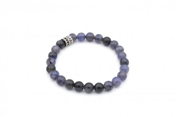 DOĞAL İYOLİT TAŞI BİLEKLİK 1.KALİTE DOĞAL TAŞ