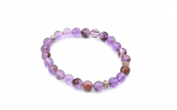 HAKİKİ DOĞAL FANTOM KUVARS TAŞI BİLEKLİK 1.KALİTE 004 - Resim 2