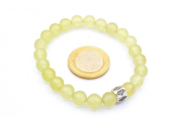 DOĞAL TAYVAN YEŞİM TAŞI BİLEKLİK 1.KALİTE DOĞAL TAŞ - 2