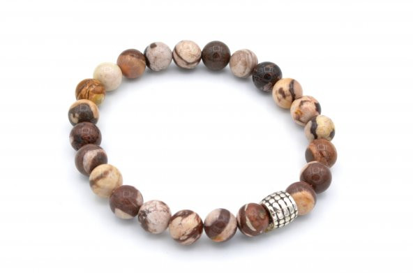 DOĞAL LEOPAR JASPER TAŞI BİLEKLİK 1.KALİTE DOĞAL TAŞ 010 - 1