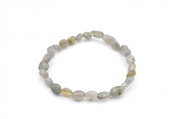 HAKİKİ AMORF KESİM DOĞAL LABRADORİT TAŞI BİLEKLİK 1.KALİTE ürün görseli 1
