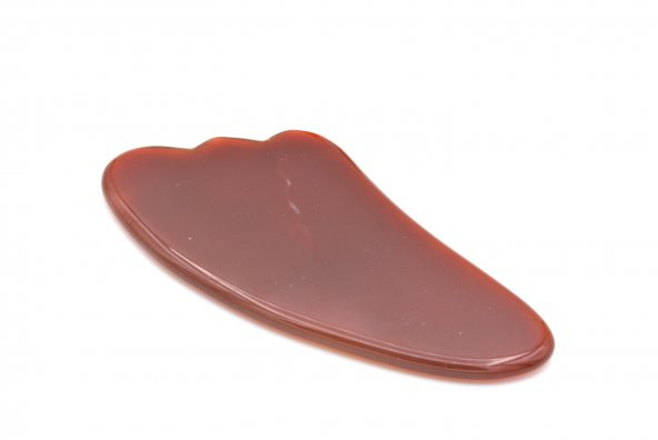 HAKİKİ DOĞAL KIRMIZI AKİK TAŞI GUA SHA YÜZ BAKIMI 014 - 2