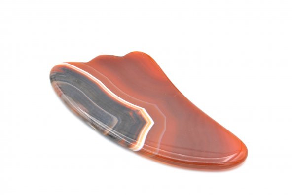 HAKİKİ DOĞAL KIRMIZI AKİK TAŞI GUA SHA YÜZ BAKIMI 012 - 2
