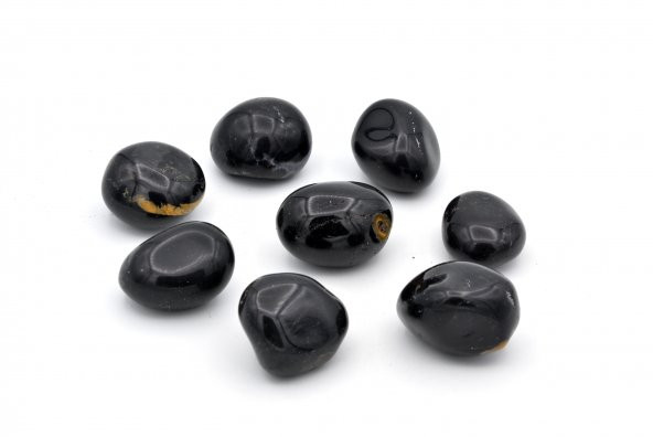 HAKİKİ TAMBURLU DOĞAL SİYAH TURMALİN TAŞI KAYA PARÇASI 002