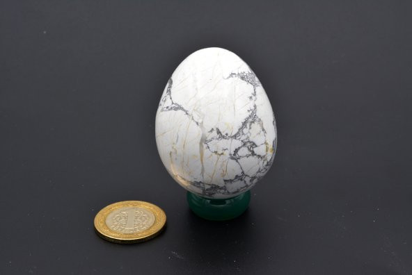 HAKİKİ DOĞAL YUMURTA ŞEKLİNDE HAVLİT TAŞI 152 GRAM - 3