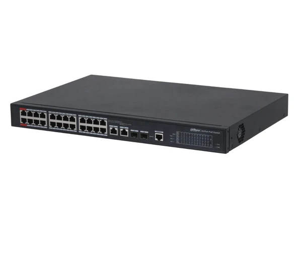 Dahua PFS4226 24ET 240 V3 24Port Poe2 Port Uplınk 2Port SFP Yonetılebılır Poe Swıtch